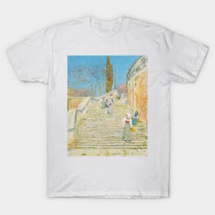 Piazza di Spagna, Rome by Childe Hassam T-Shirt